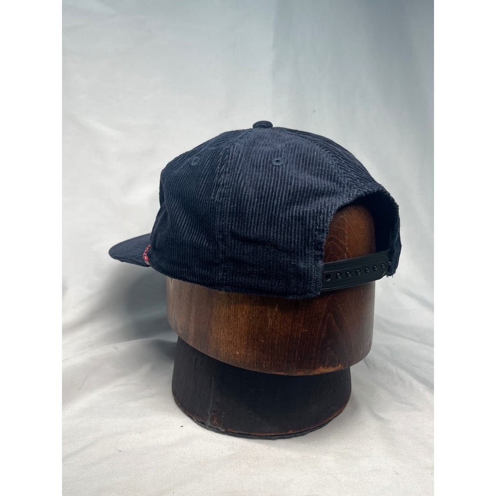 Coors Banquet Navy Blue Corduroy Red Rope Snapback Retro Vintage Style Hag Cap - Picture 6 of 16